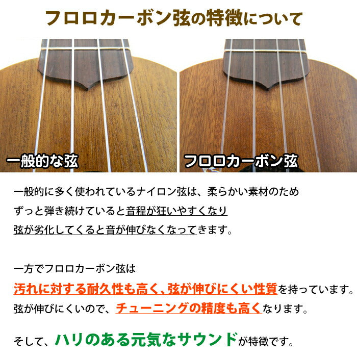ウクレレ 弦 交換弦 おためしセット ウクレレ弦 2セット 交換 お試し ウクレレ 初心者 セット フロロカーボン 送料無料