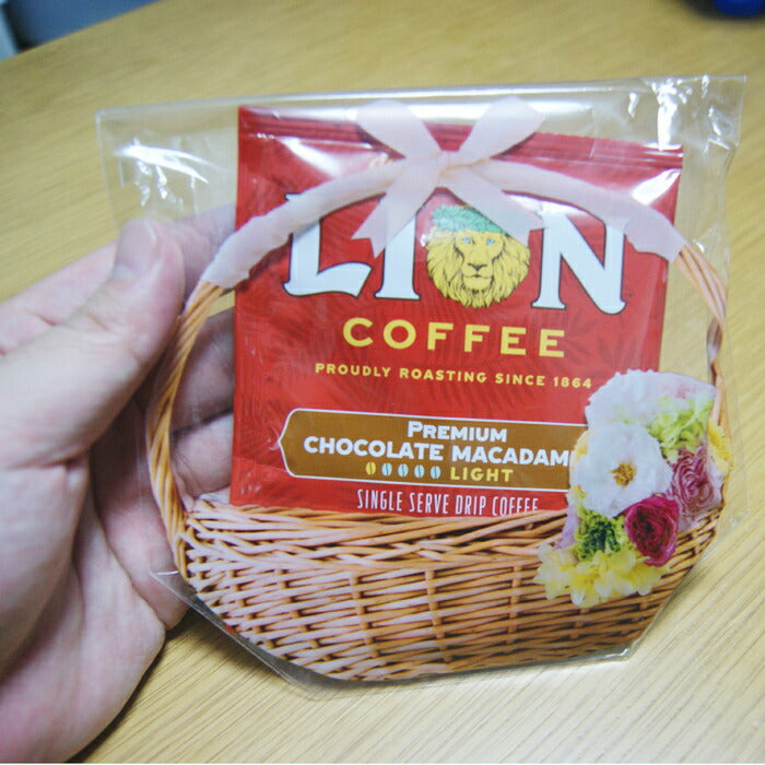 ライオンコーヒー ドリップバッグ 3袋 3セット プレミアムチョコレートマカダミア