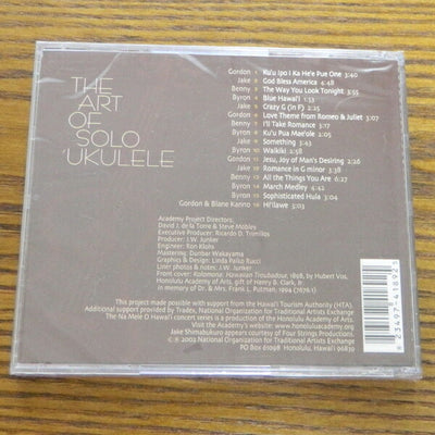 ソロウクレレのオムニバスアルバム THE ART OF SOLO UKULELE ウクレレソロ